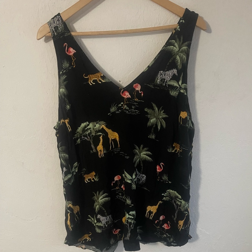Old navy animal print tank top